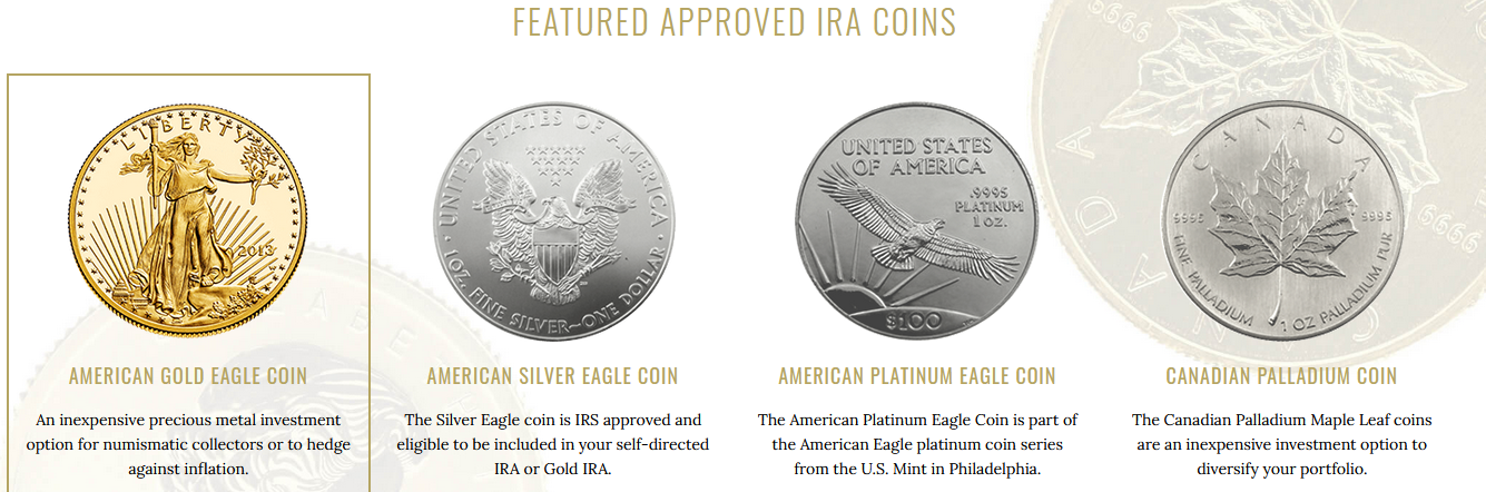 approved ira coins