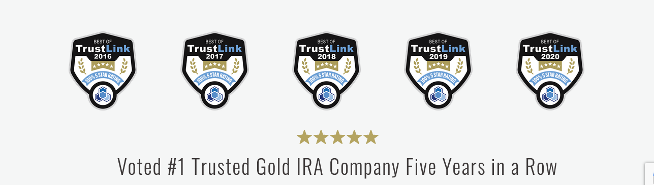 #1 Trusted gold ira company on trustlink