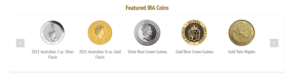 gold backed ira coins